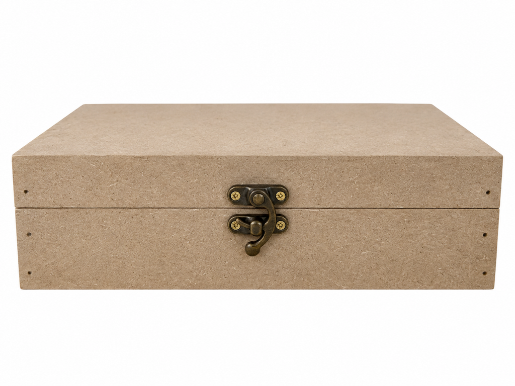 MDF Craft Storage Box with Vintage Latch
