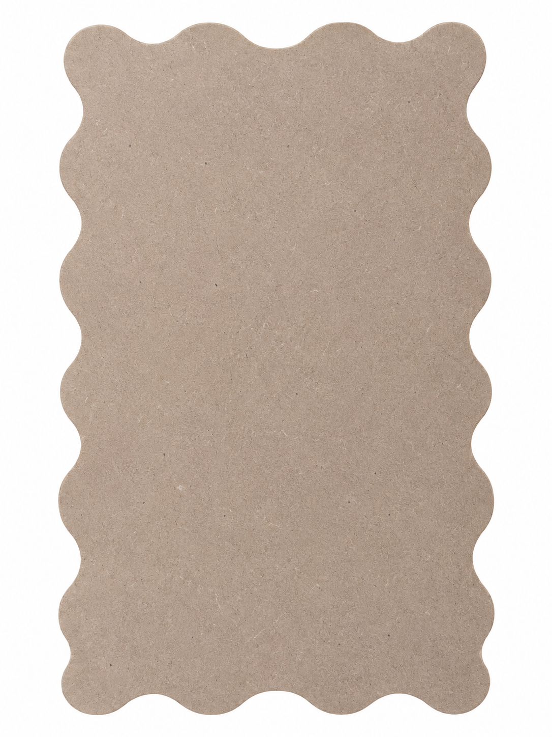 MDF Scalloped Rectangle Craft Base