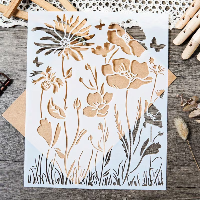 Wildflower Meadow Stencil