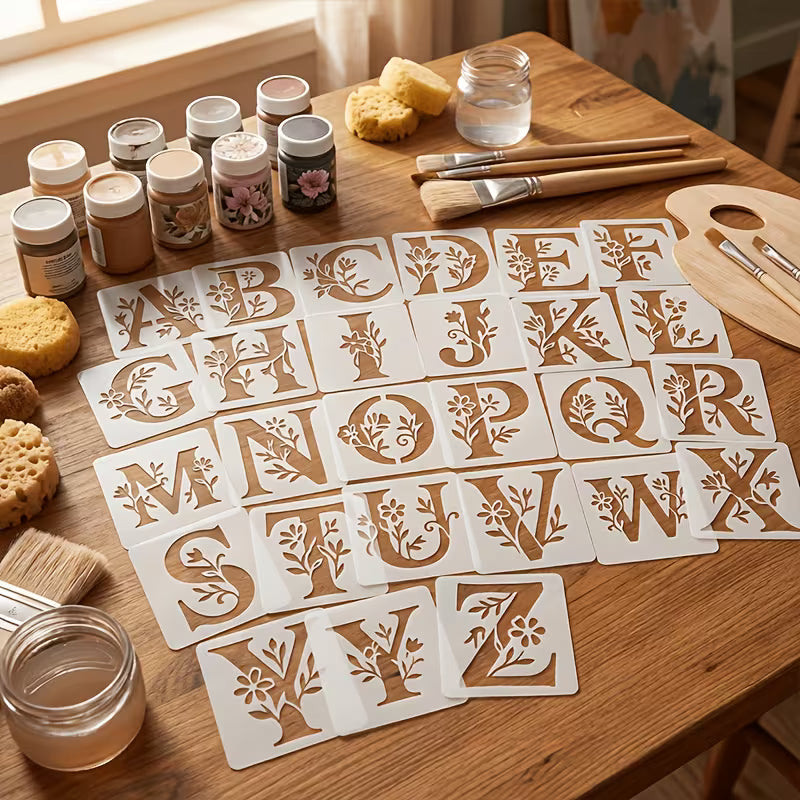 Alphabet Stencils 26 pc set