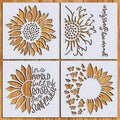 4-in-1 Sunflower Stencil Set