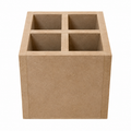MDF 4-Compartment Organizer Box