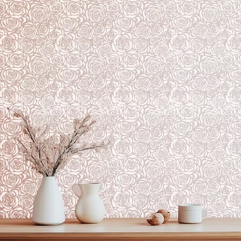 Rose Pattern Stencil