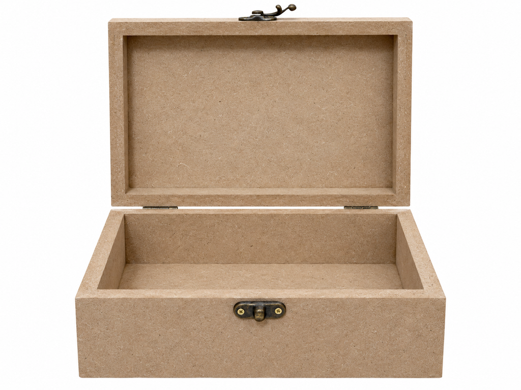 MDF Craft Storage Box with Vintage Latch