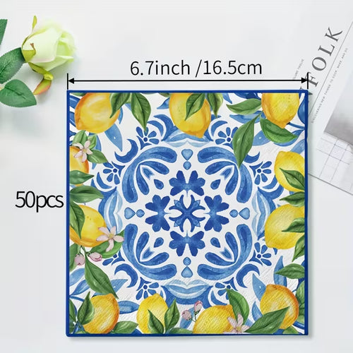 Decoupage Floral Napkin 1-Piece