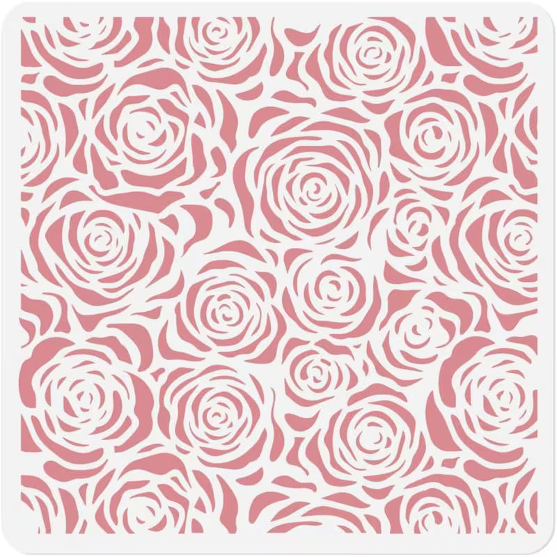 Rose Pattern Stencil