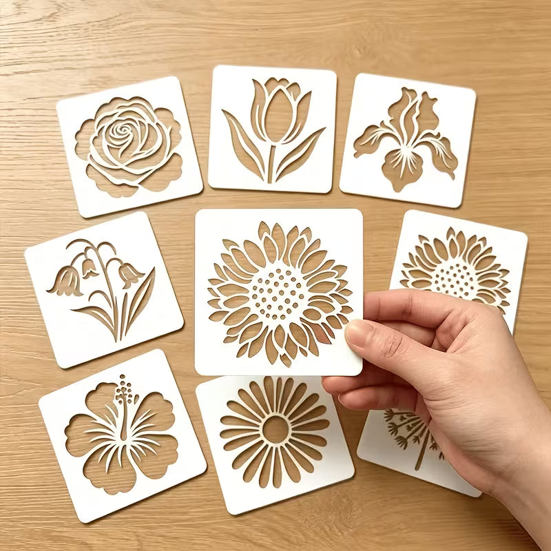 Floral stencil