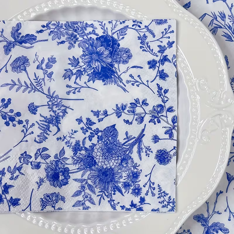 Floral Decoupage Napkin 1-Piece
