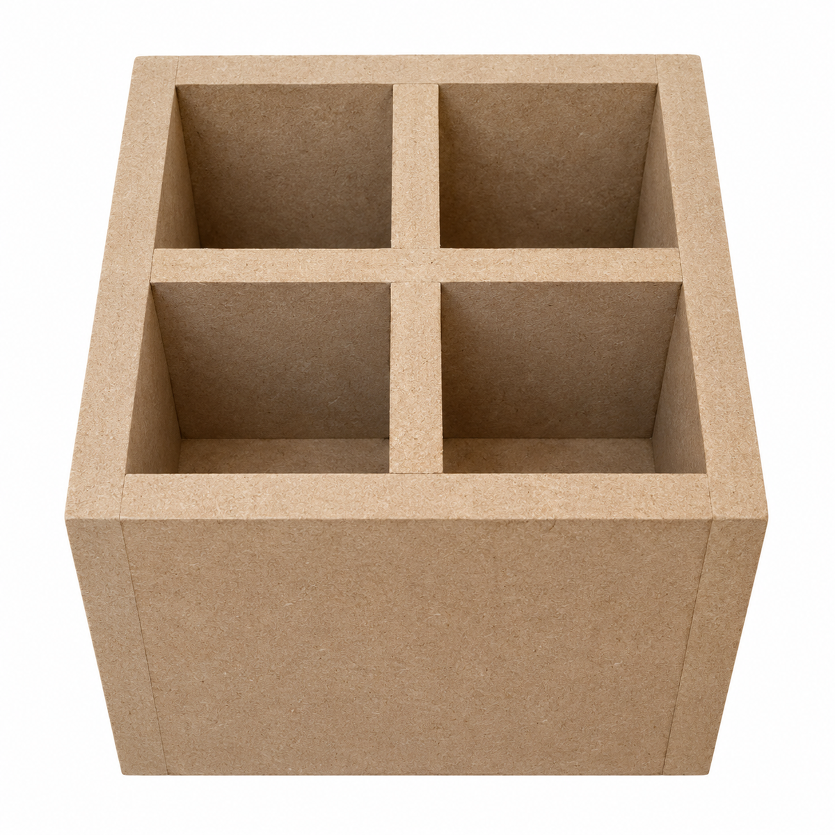 MDF 4-Compartment Organizer Box