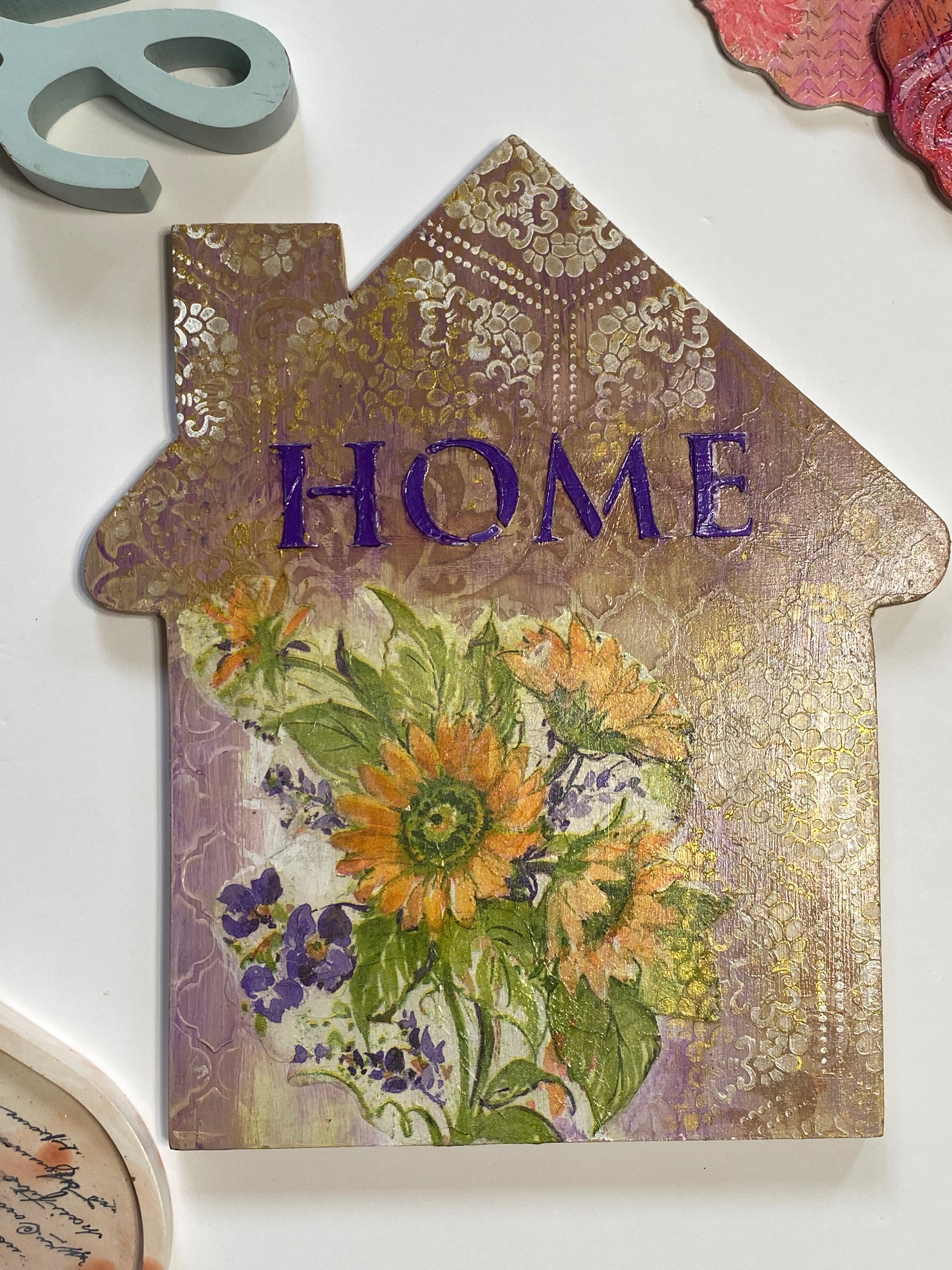Handmade Floral Keychain Holder