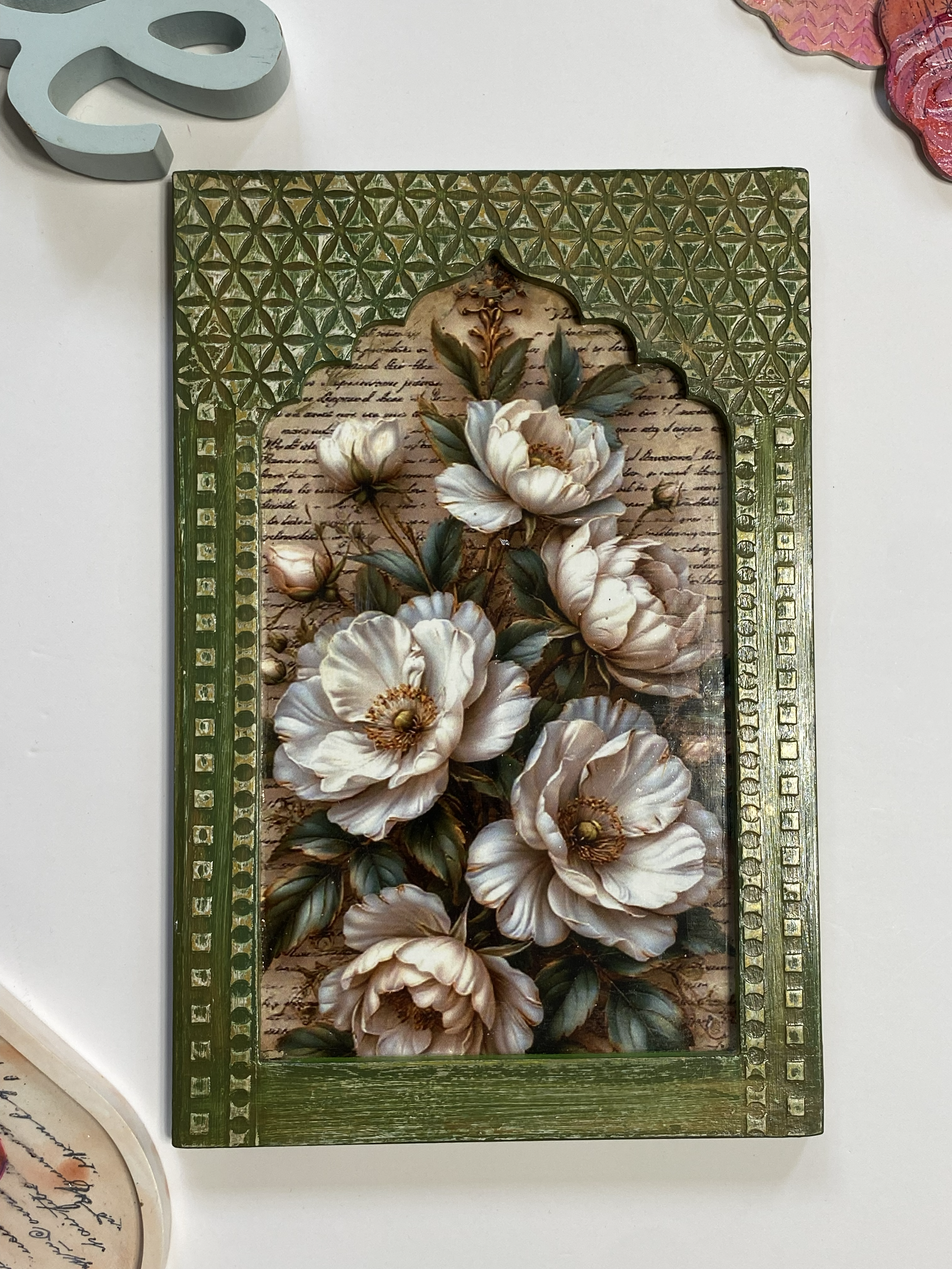 Vintage Floral Wall Hanging