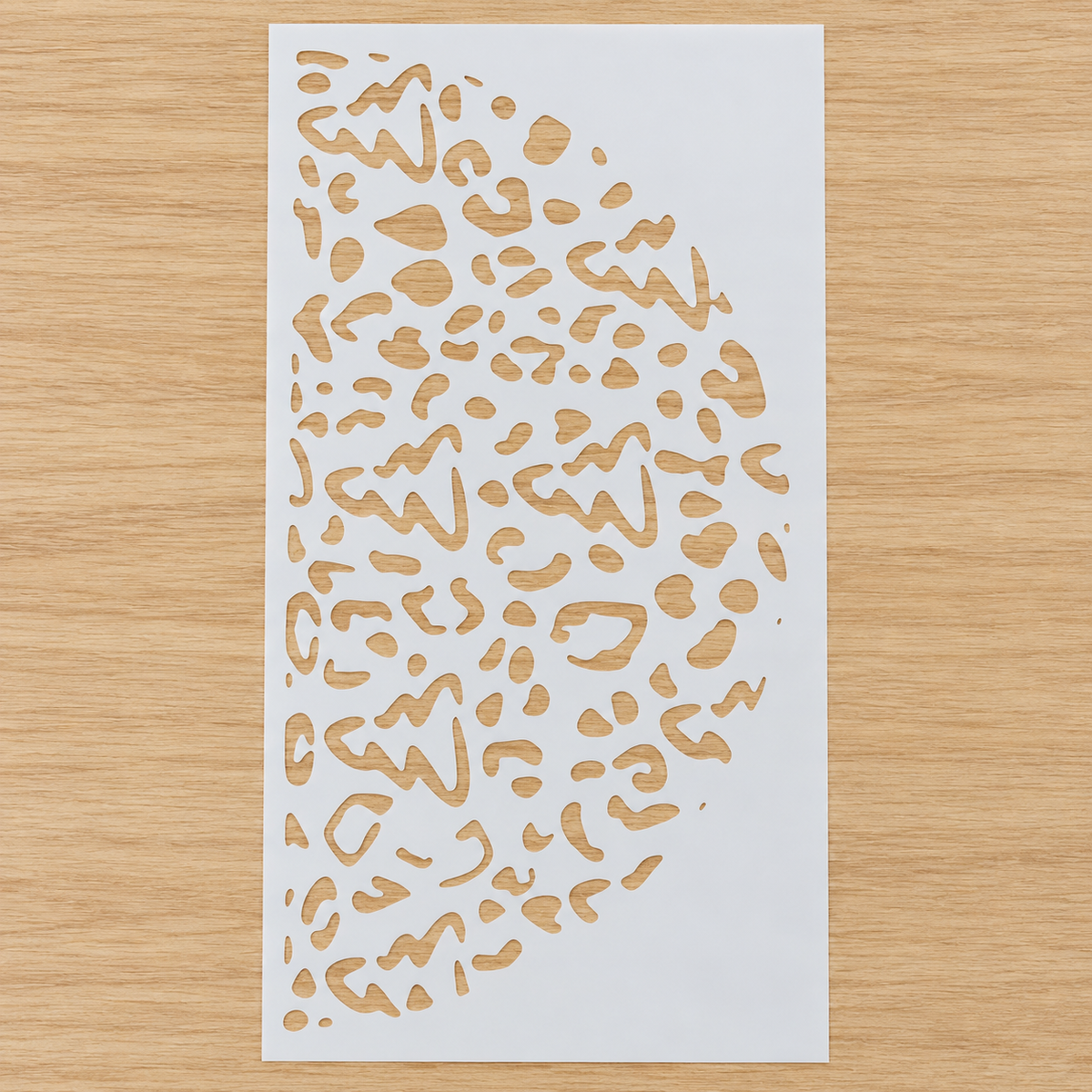 Leopard cutout Stencil