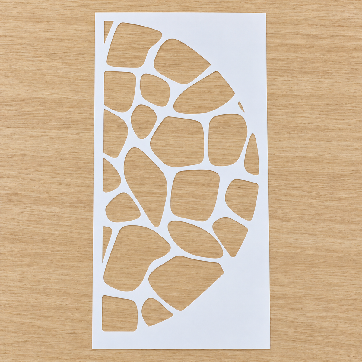 Tall White Cutout Stencil