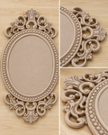 Ornate Oval Decorative MDF Panel