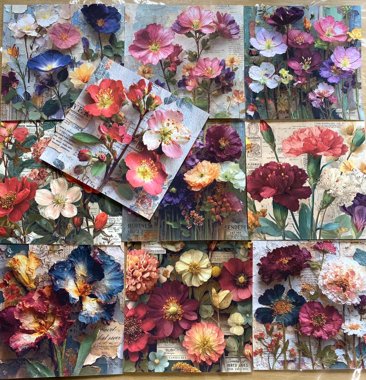 Scrap Book papers 10 pc