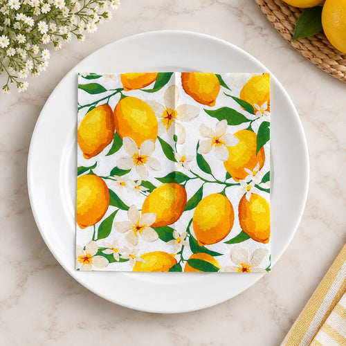 Citrus Blossom Decoupage Napkin