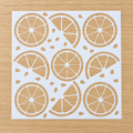Citrus slice Stencil