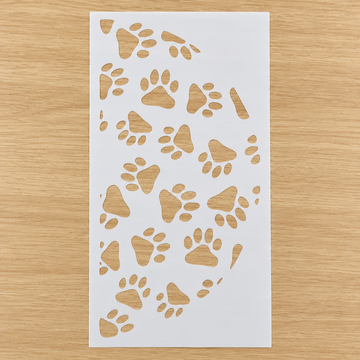 Paw print Stencil