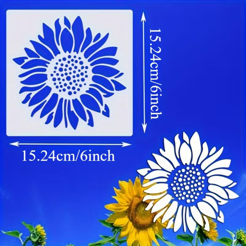 4-in-1 Sunflower Stencil Set