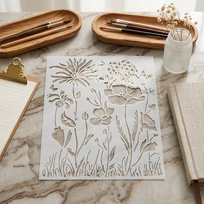 Wildflower Meadow Stencil