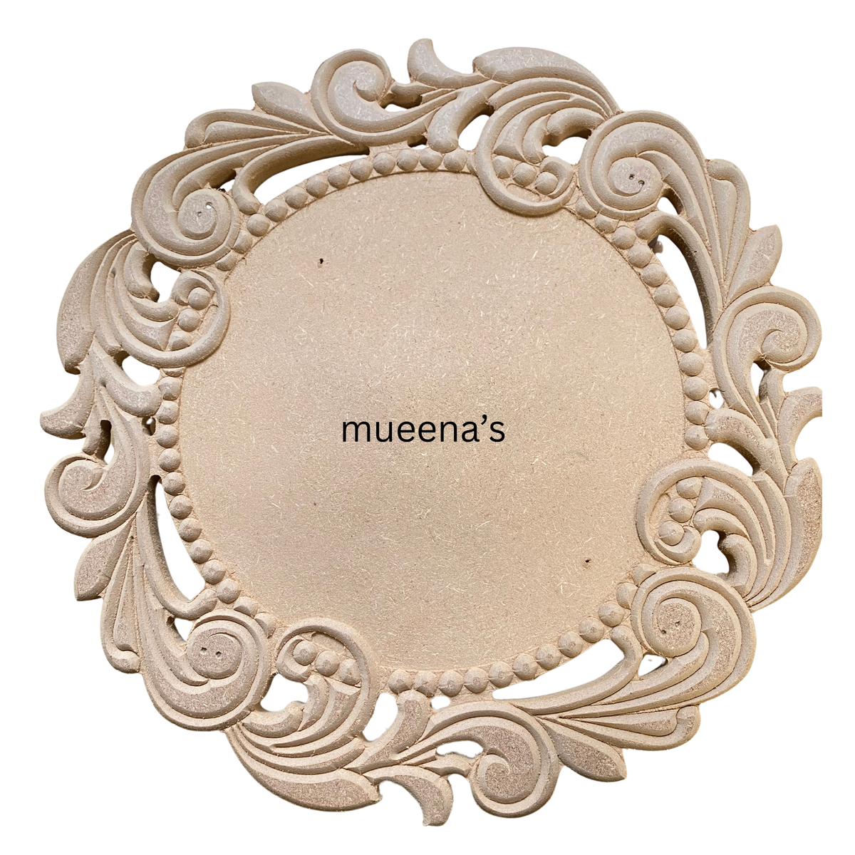 Raw MDF Carved Tray