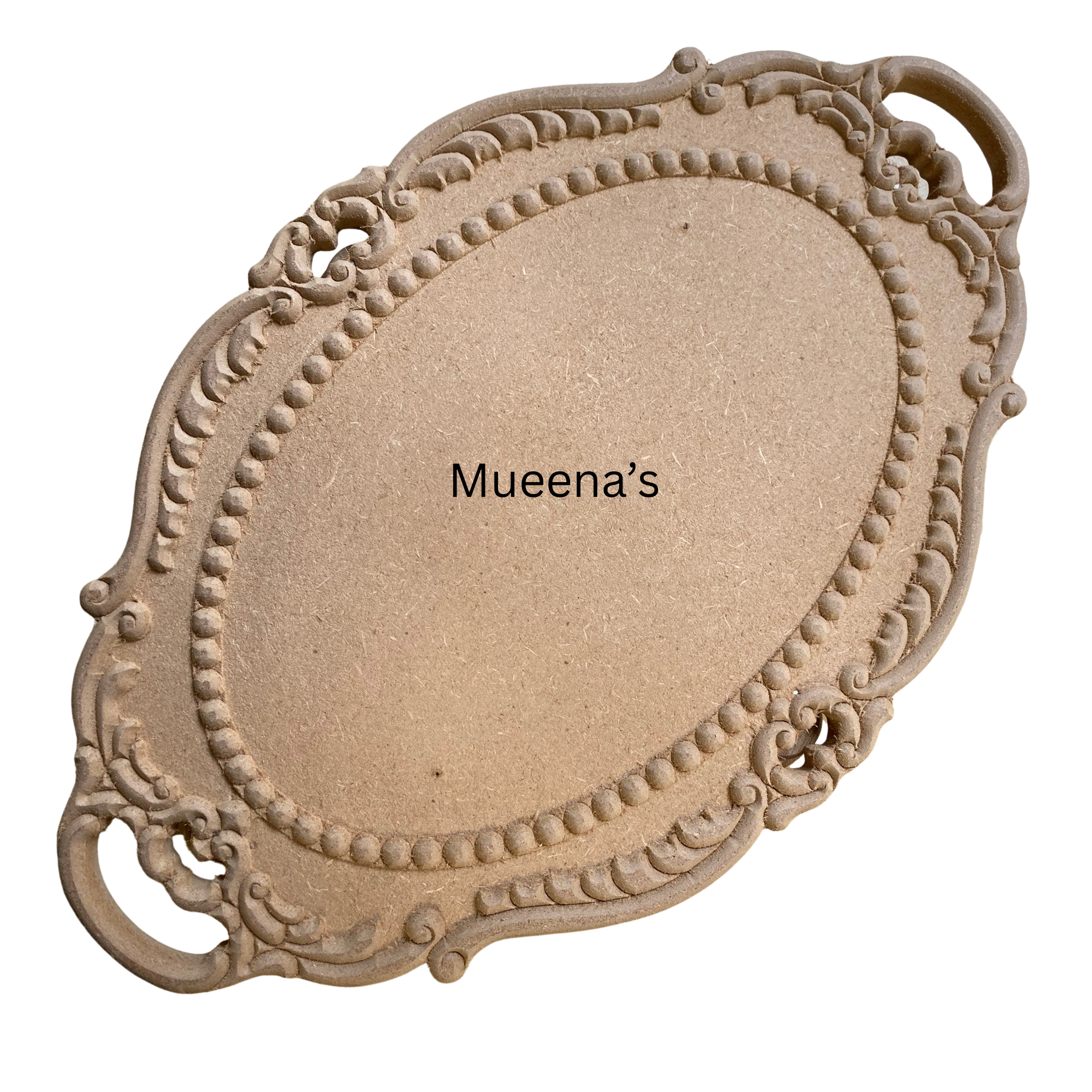 Raw MDF Carved Tray