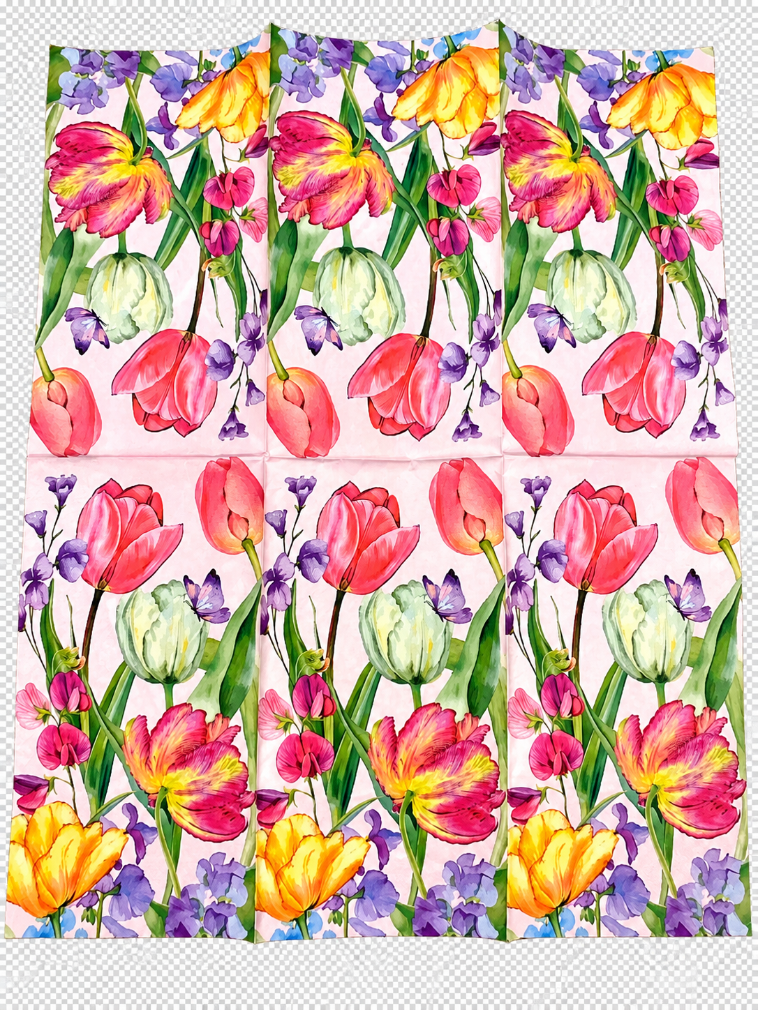 Wildflowers Decoupage Napkin – Floral Print