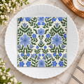 Blue Floral Decoupage Napkin