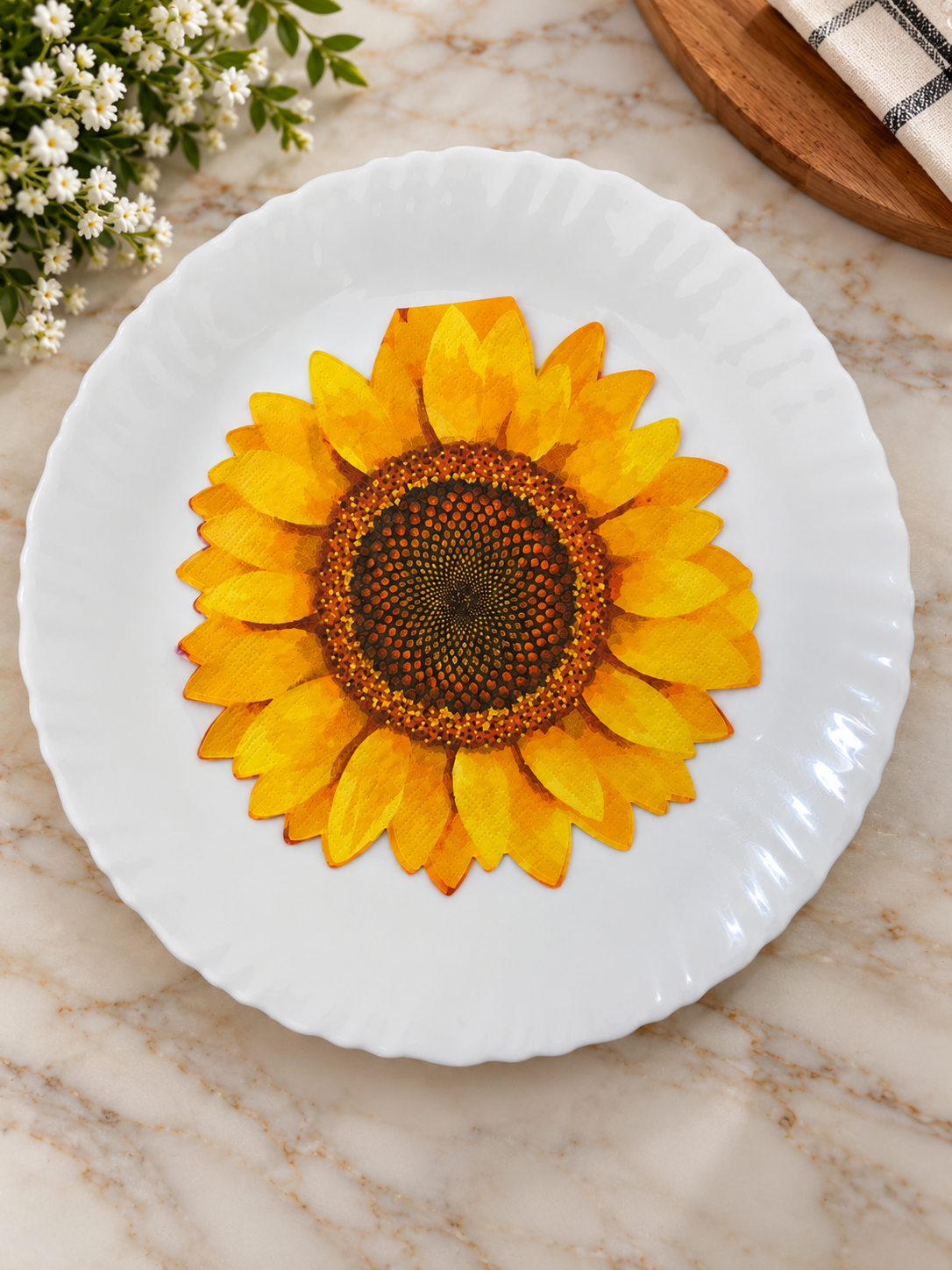 Sunflower Decoupage Napkin