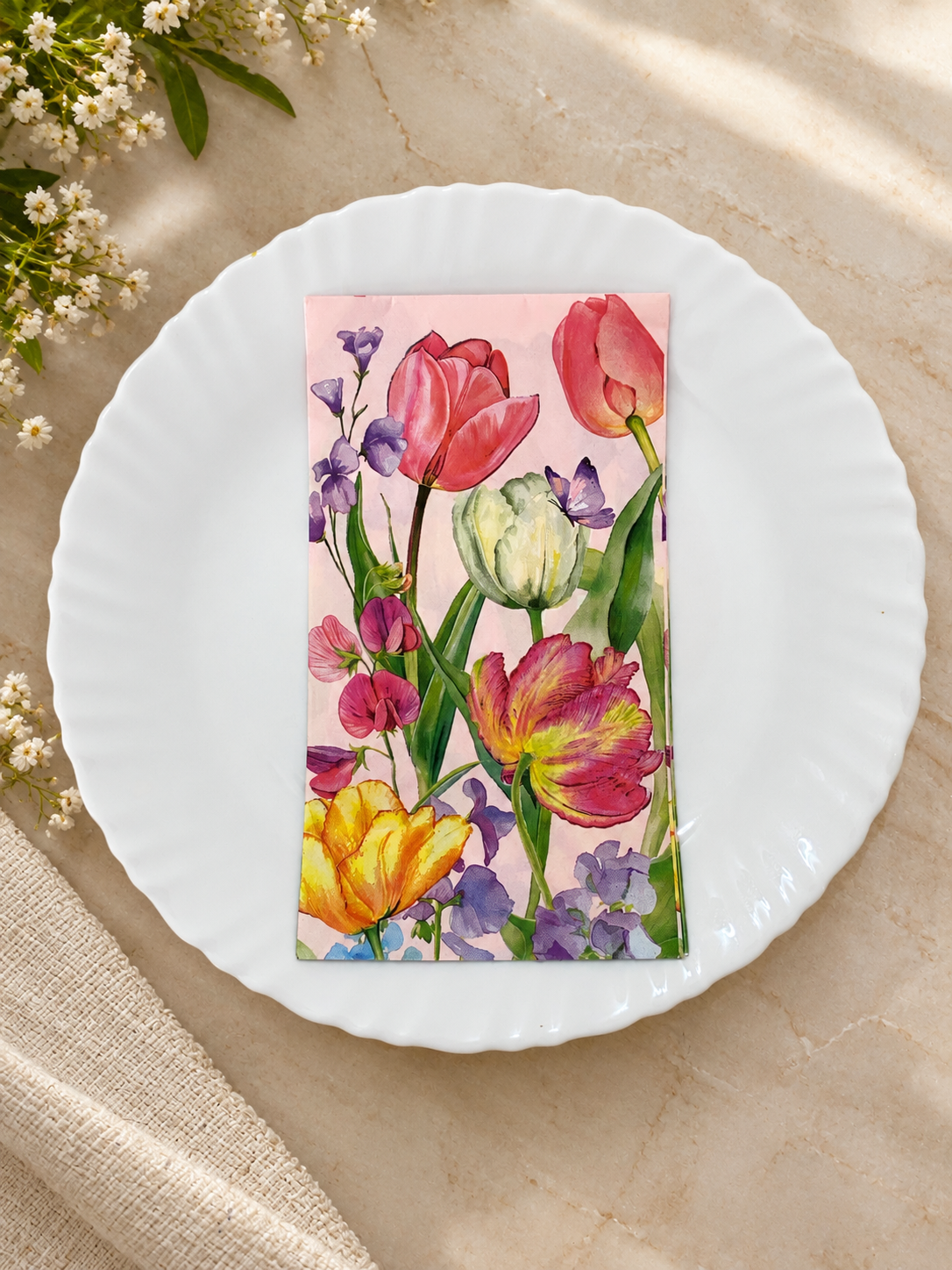 Wildflowers Decoupage Napkin – Floral Print